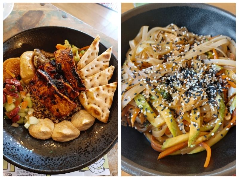 Veganes Menü bei Mr. Kale in Las Palmas